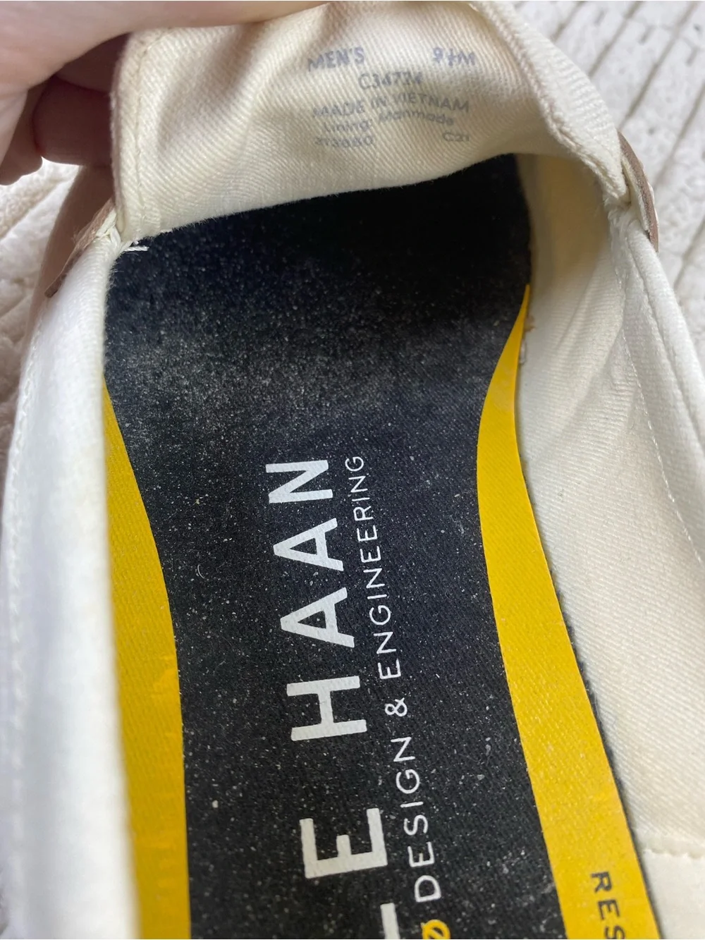 Cole Haan GrandPro Rally Canvas Penny Loafers Ivory 9.5